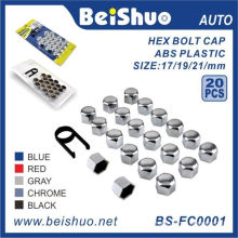 20+1PCS ABS Plastic Wheel Bolt Topper Caps Set